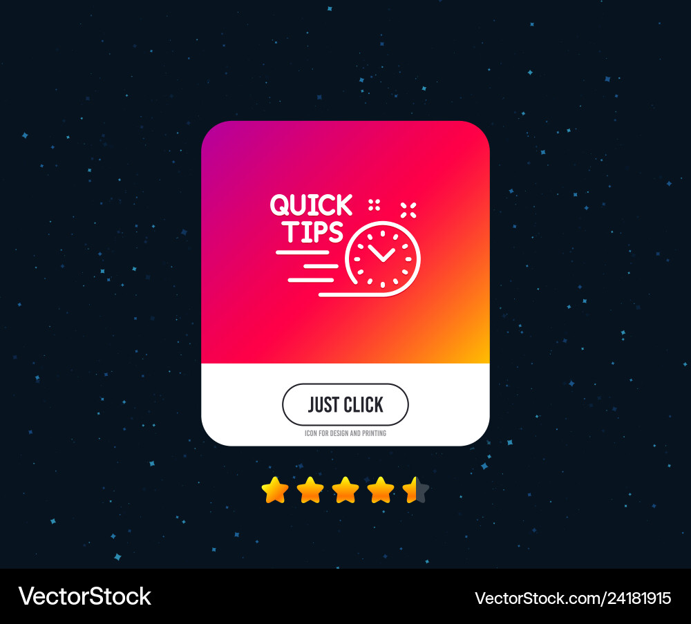 Quick tips line icon helpful tricks sign tutorials vector image