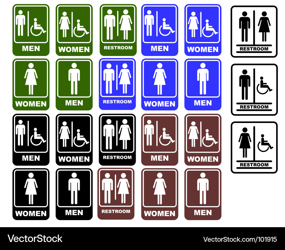 Restroom Royalty Free Vector Image - VectorStock