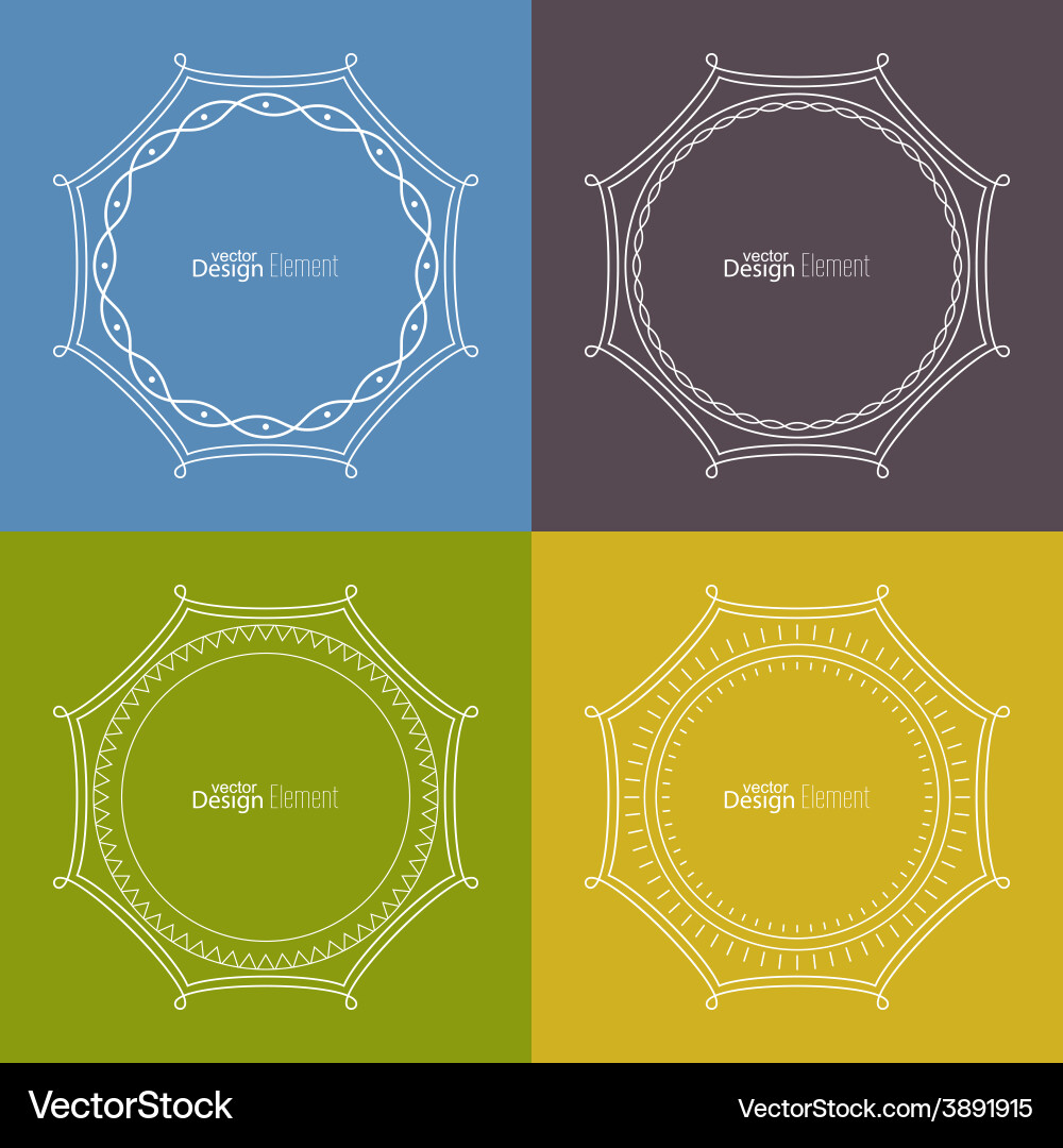 Set framework for multi colored backgrounds vector image