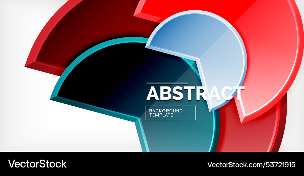 Trendy round shapes with triangular angle design Trendy round shapes with triangular angle design Vector Image