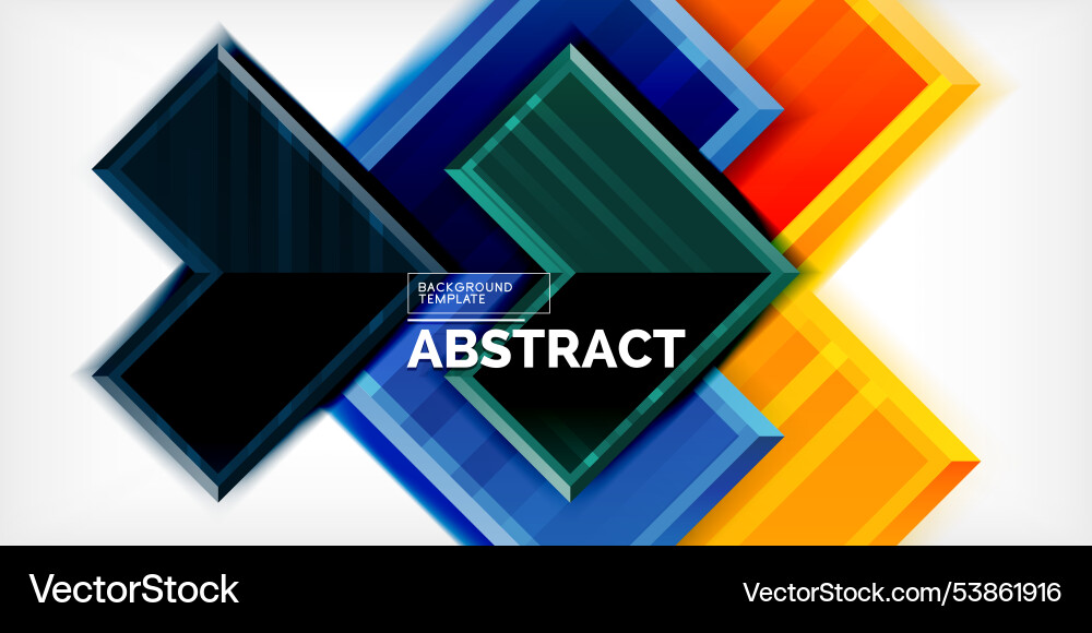 Arrow symbols created with 3d effects and line Vector Image