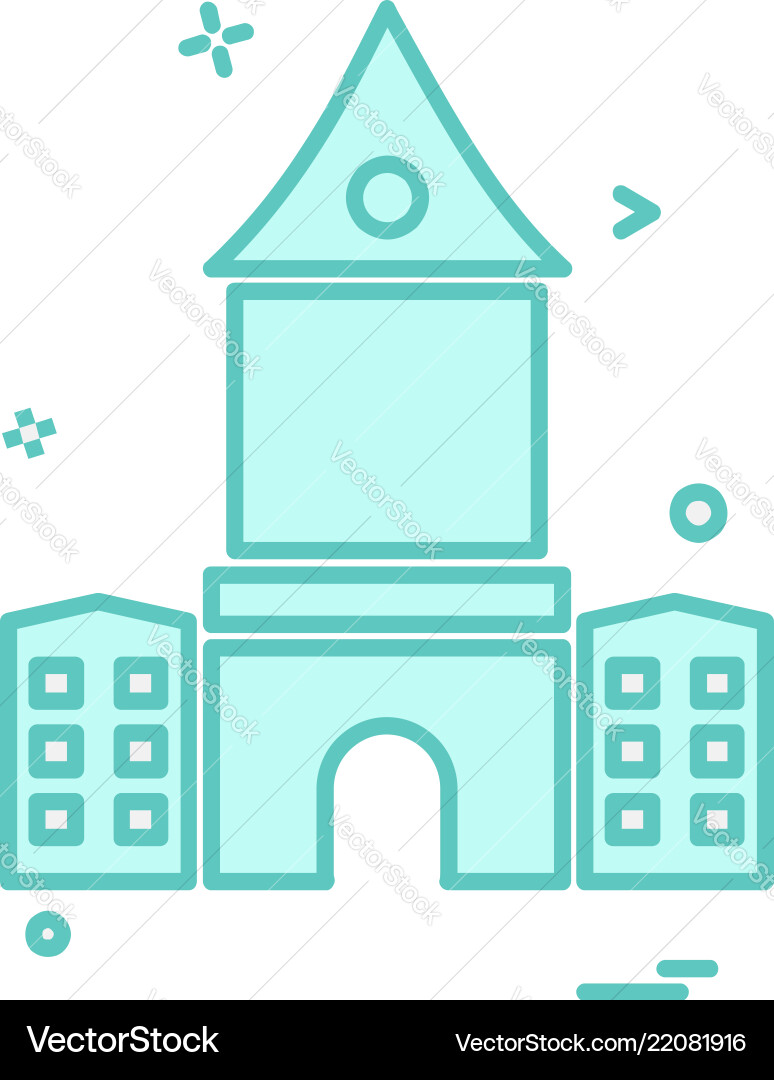Building icon design Vector Image