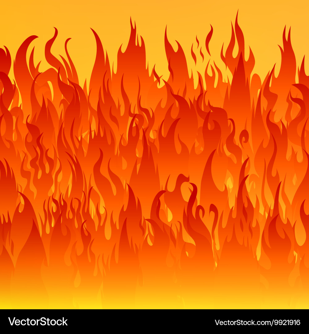 Fire flames background Royalty Free Vector Image