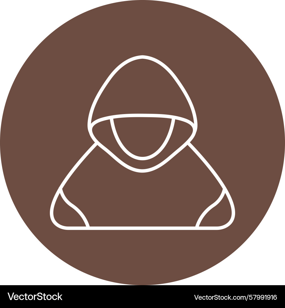 Hacker line multi circle Vector Image