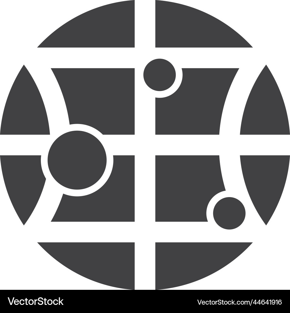 Radar screen in minimal style Vector Image