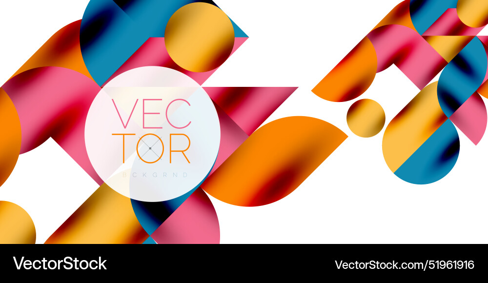 Shadow effect shiny circles and round triangles Shadow effect shiny circles and round triangles Vector Image