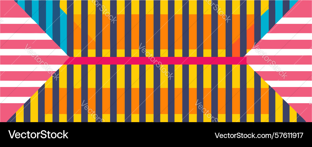 Abstract colorful chevron pattern design element vector image