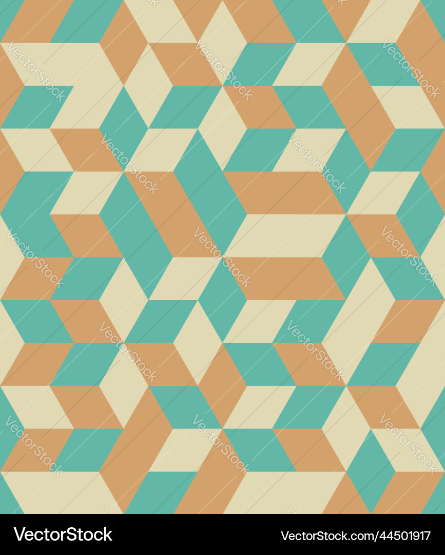 Background geometric pattern cube shape yellow Background geometric pattern cube shape yellow vector image