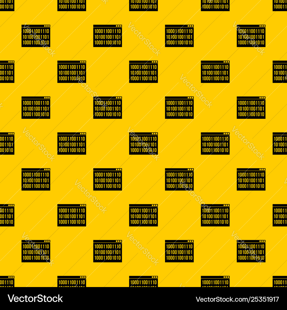 Binary code pattern Binary code pattern vector image