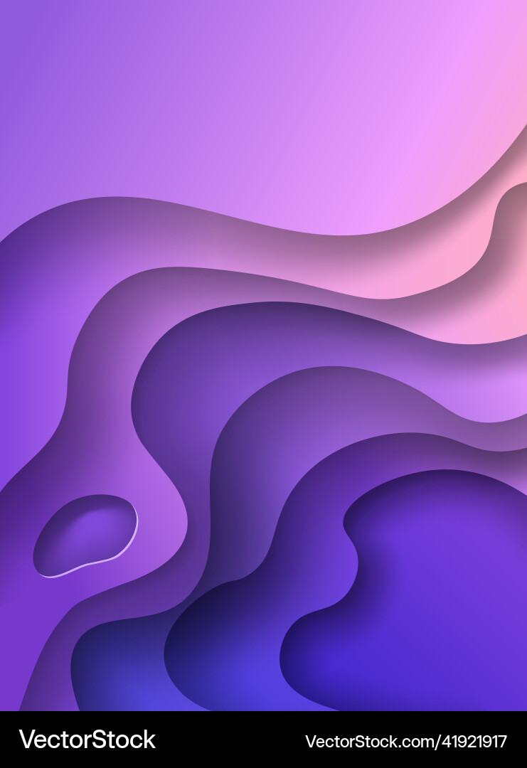 Curved flow shape background in paper cut Curved flow shape background in paper cut vector image