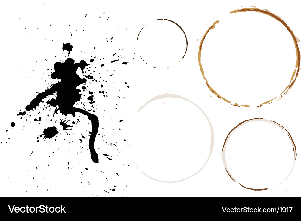 Messy Splatters Vector Image