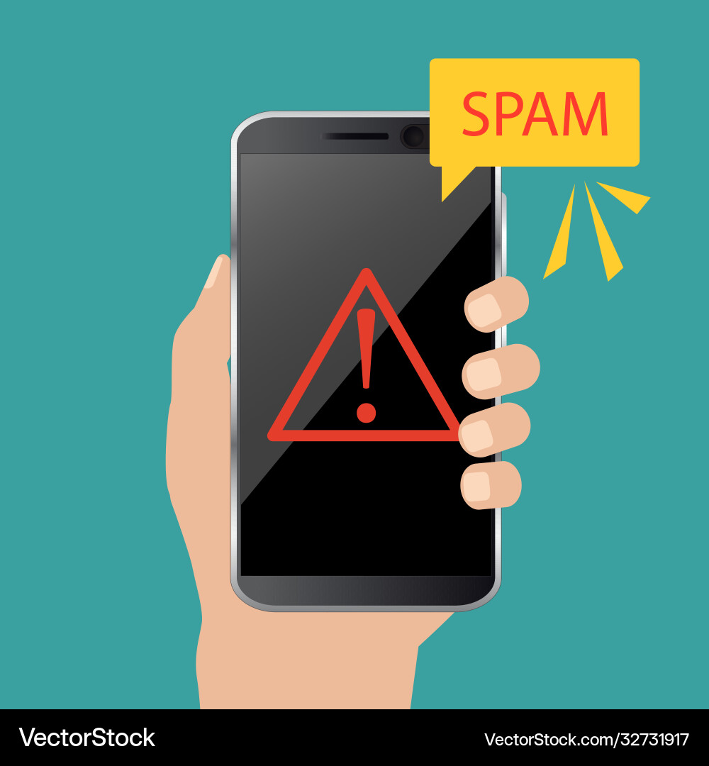 Red alert concept spam data malware Red alert concept spam data malware vector image