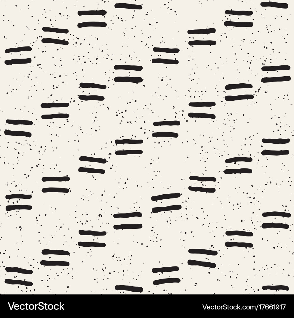 Seamless pattern with hand drawn lines abstract Vector Image