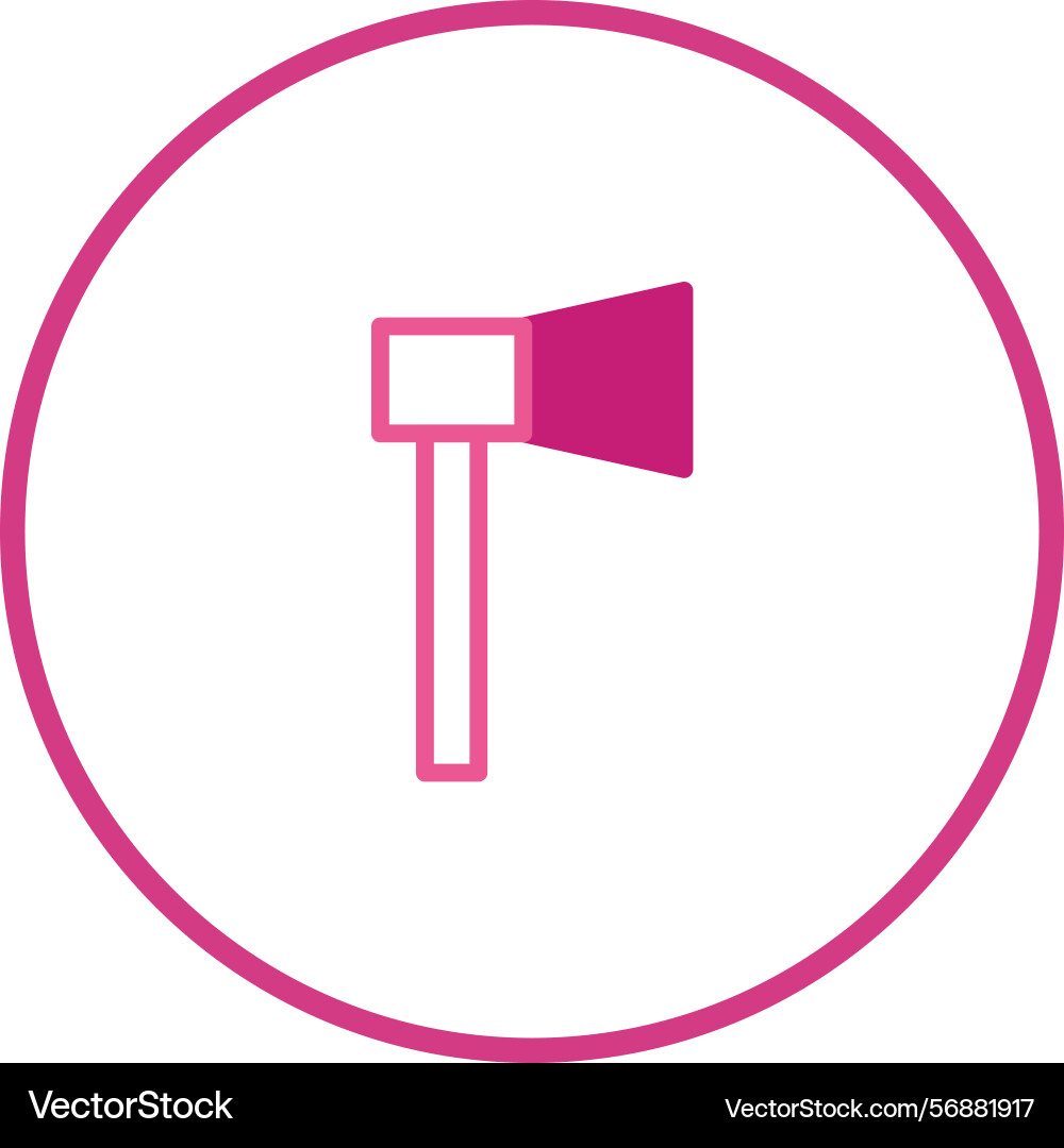 Simple axe icon design a symbolic representation Simple axe icon design a symbolic representation Vector Image