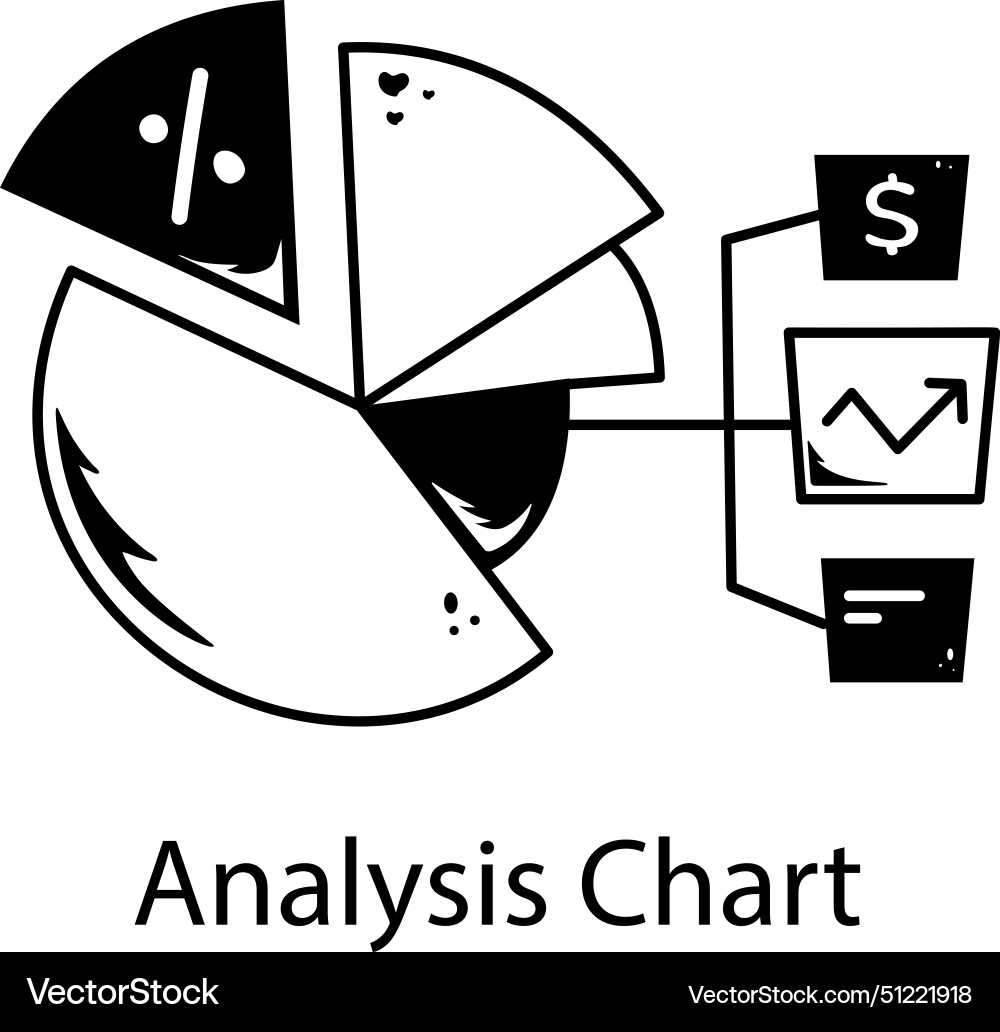 Analysis chart Royalty Free Vector Image - VectorStock
