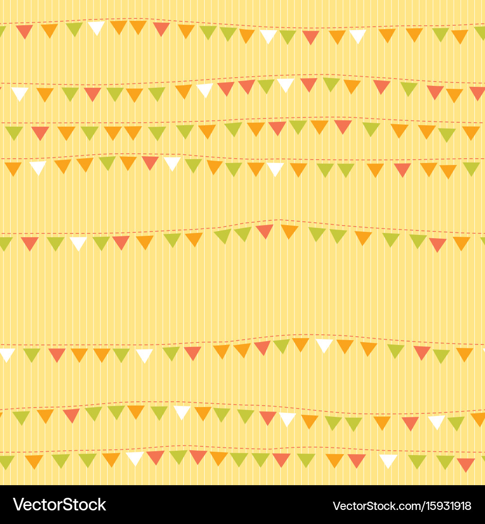 Colorful String Bunting Pattern vector image