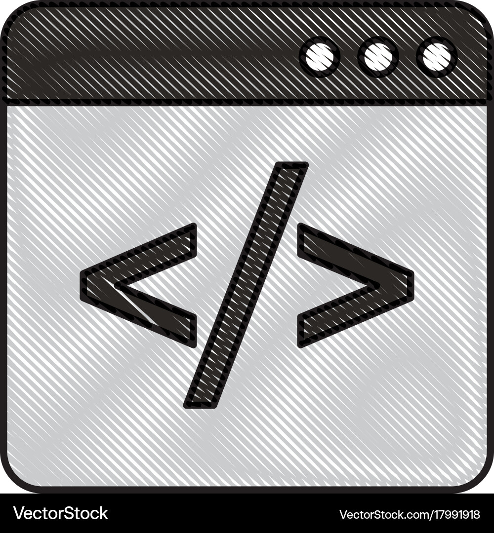 Entwicklung der Webprogrammierung von Codierungsfenstern vektorbild