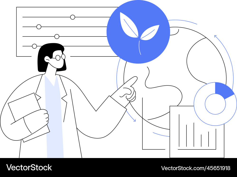Environment data analytics abstract concept Environment data analytics abstract concept Vector Image