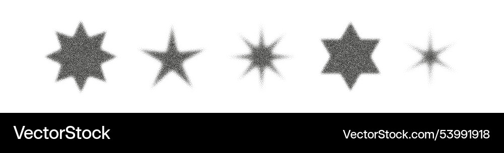 Halftone starburst with gradient dots and grainy Halftone starburst with gradient dots and grainy vector image