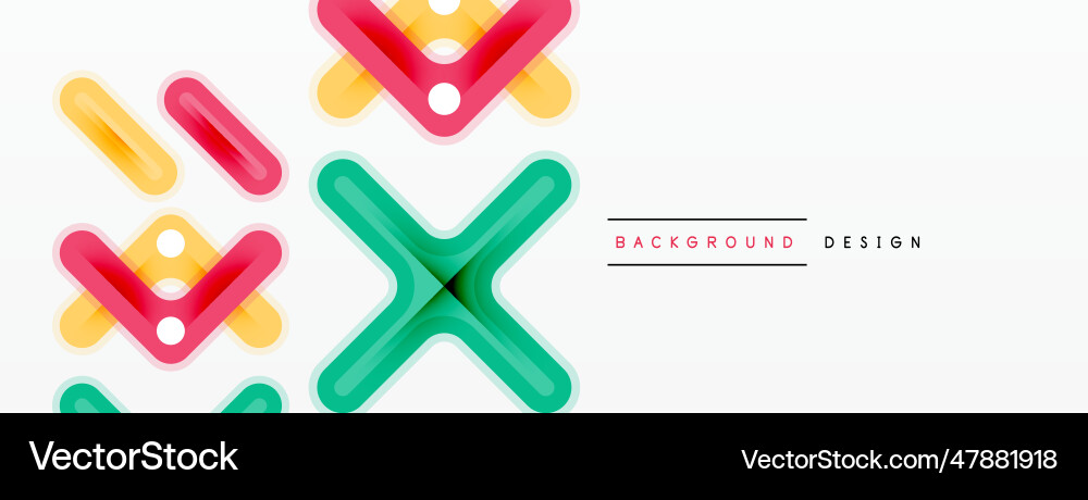 Minimal geometric background cross line design Minimal geometric background cross line design Vector Image