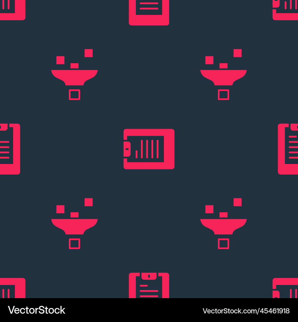 Set filter setting and server data report Set filter setting and server data report vector image