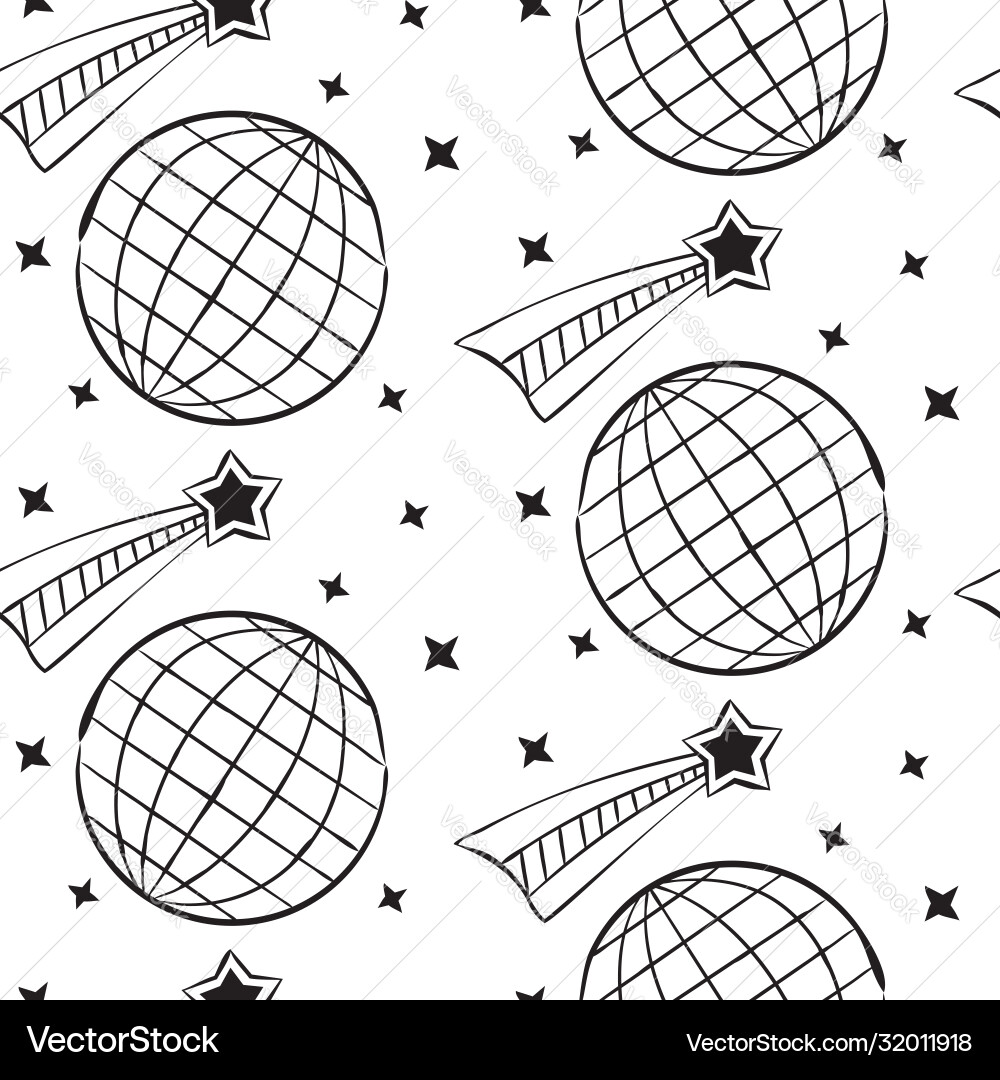 Simple seamless space pattern Simple seamless space pattern vector image