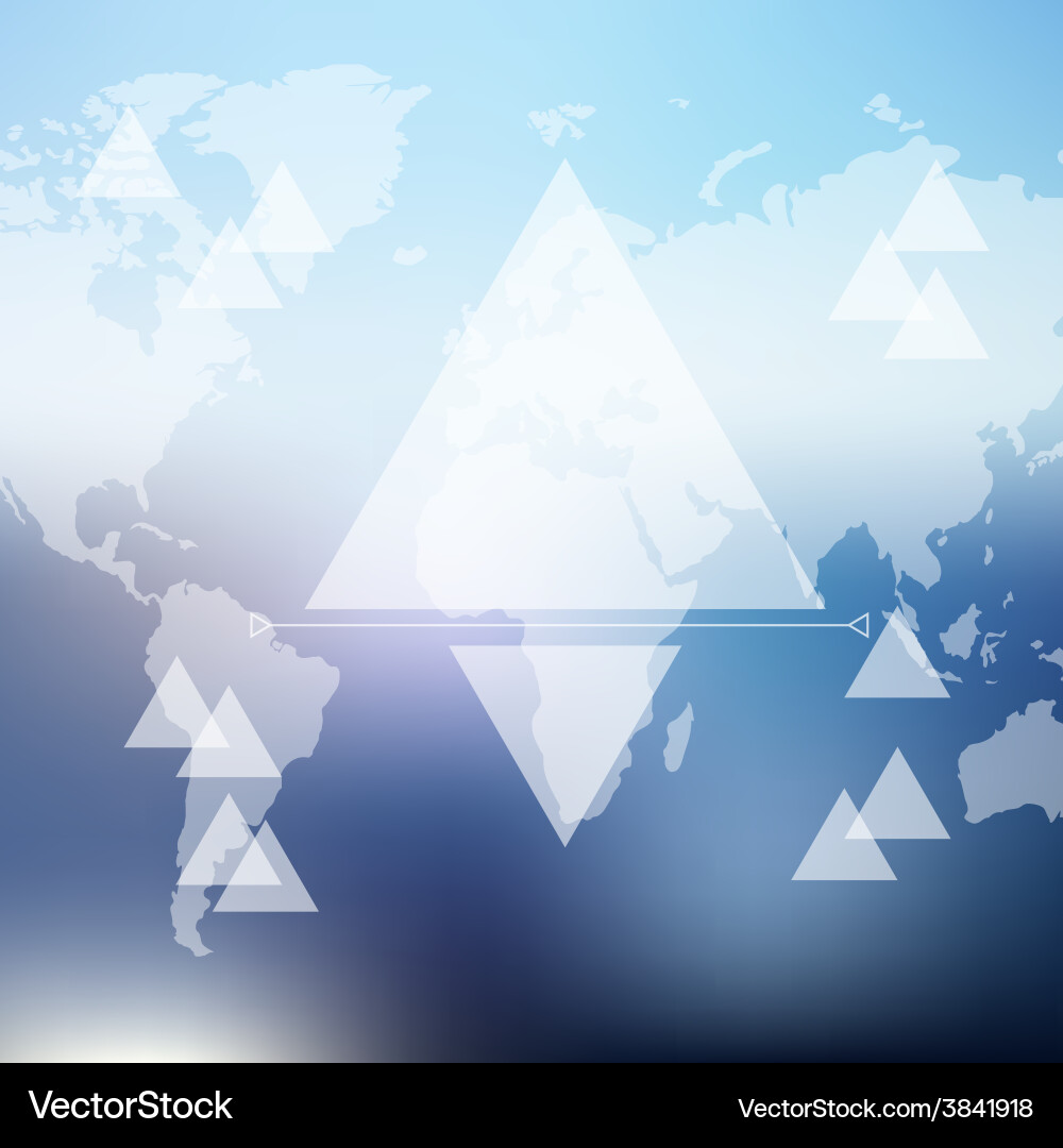 Watercolor map web and mobile template vector image