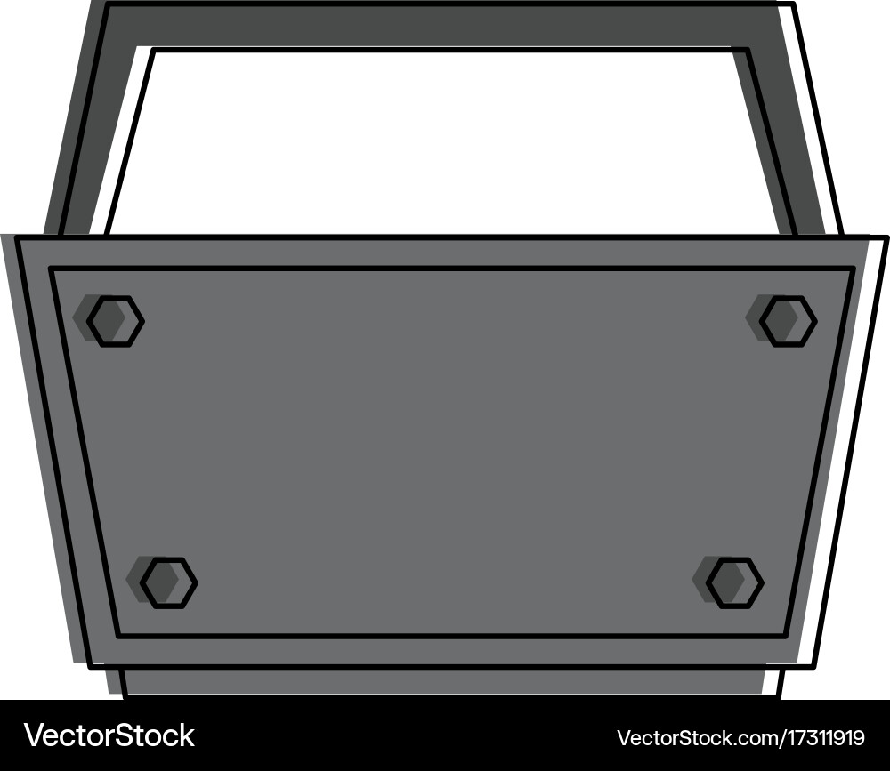 Empty toolbox tool icon image Vector Image