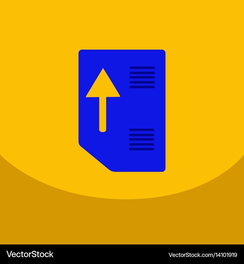 Flat style blank realistic notepad notebook vector image