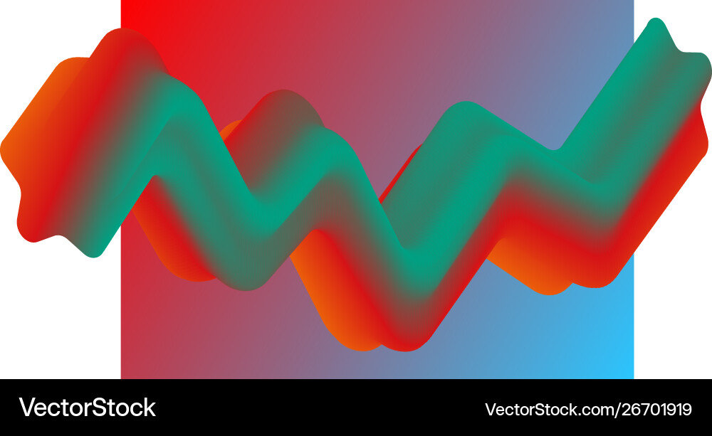 Fluid gradient abstract composition Vector Image