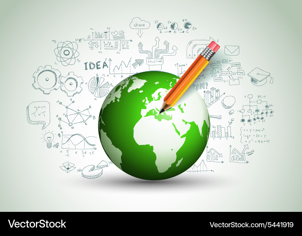 Idea concept layout for brainstorming Vector Image