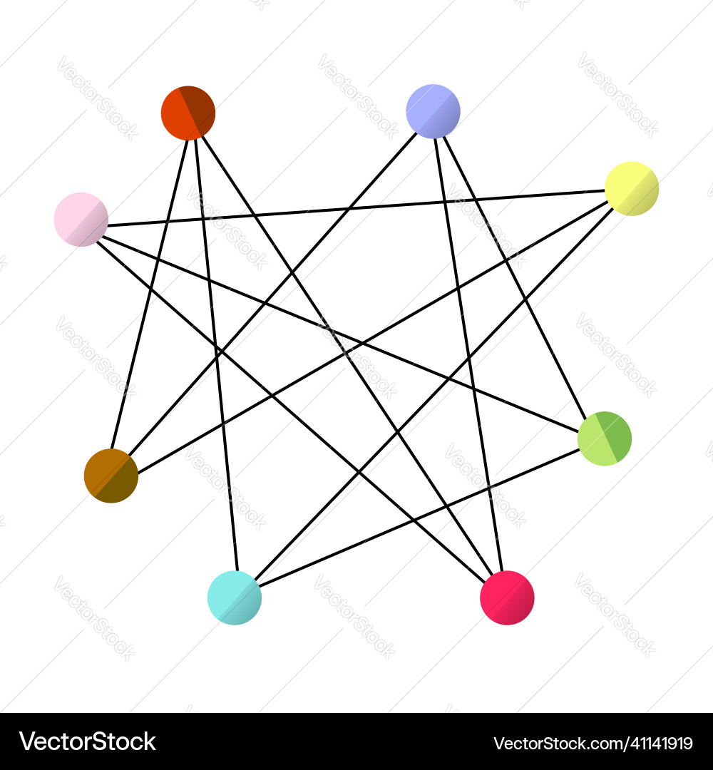 Simple for interconnected something Simple for interconnected something vector image