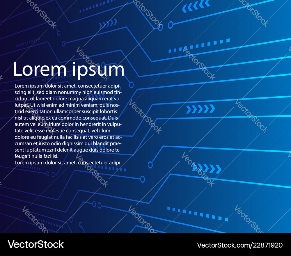 Abstract Digital Circuit Background vector image