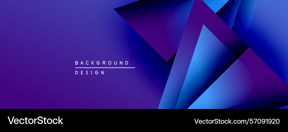 Abstract geometric shapes overlap creating Vector Image