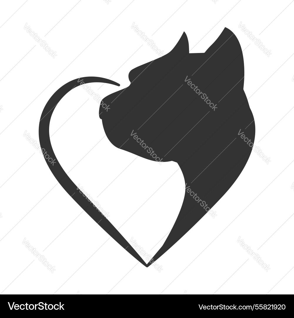 American staffordshire terrier American staffordshire terrier vector image