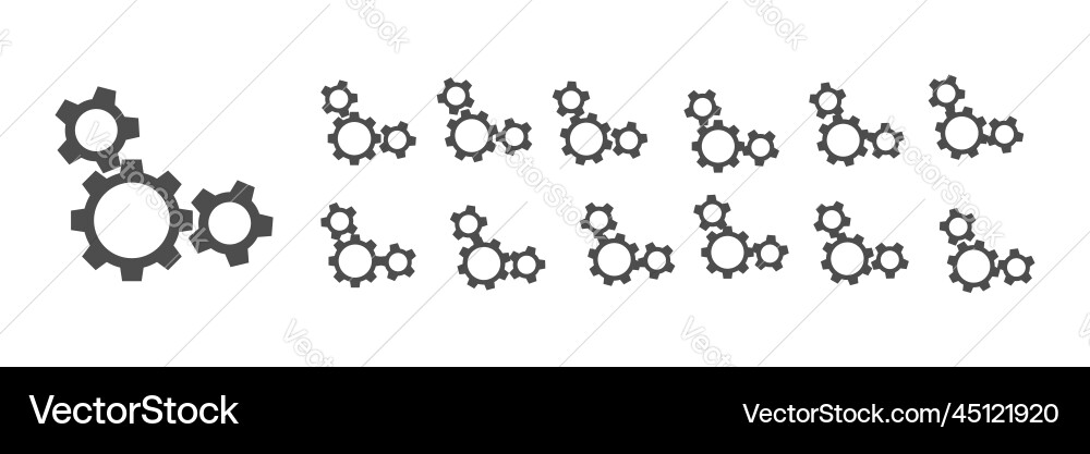 Circular loading buffering icons Circular loading buffering icons vector image
