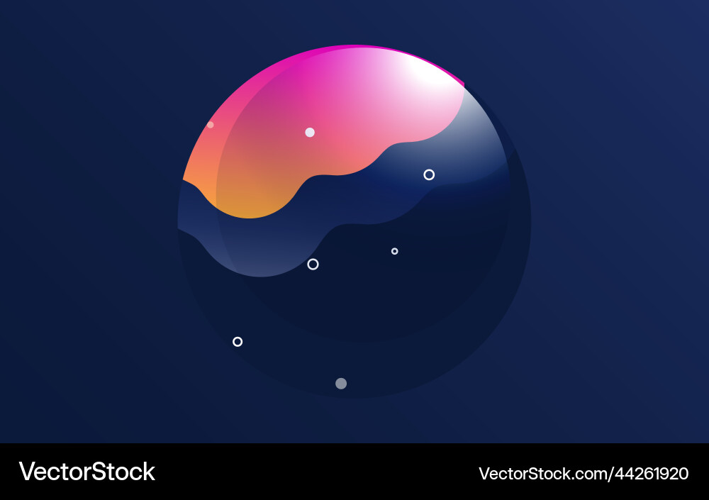 Gradient abstract background flowing liquid Vector Image