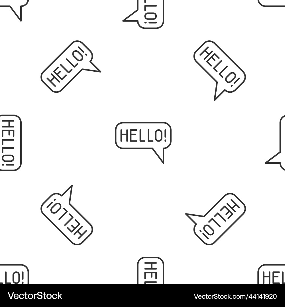 Grey line hello in different languages icon Grey line hello in different languages icon vector image