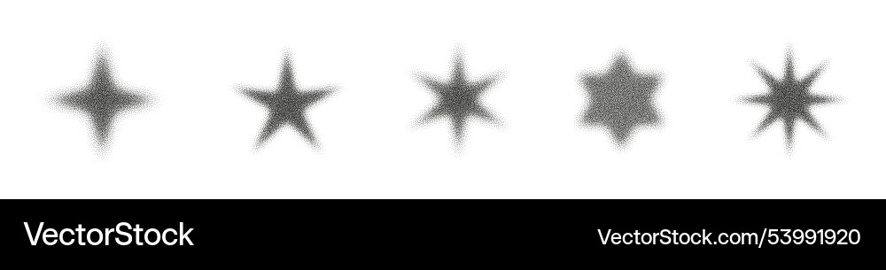 Halftone starburst with gradient dots and grainy Vector Image