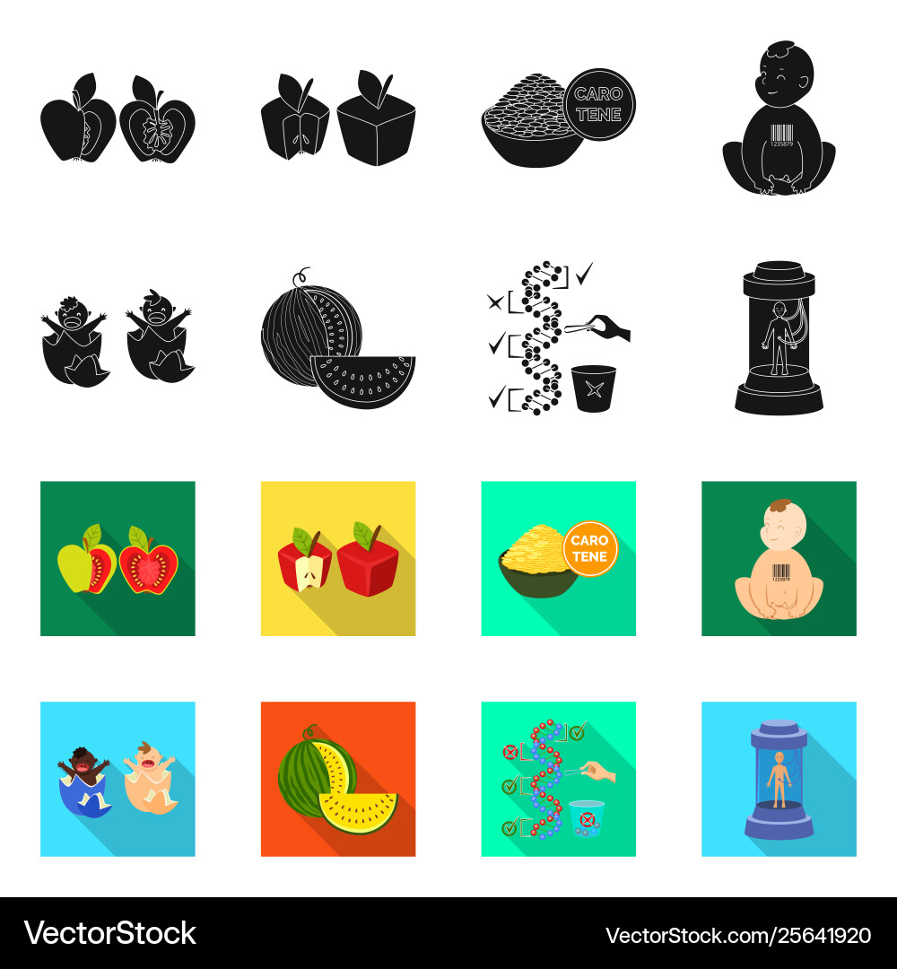 Isolated object test and synthetic logo set Isolated object test and synthetic logo set vector image