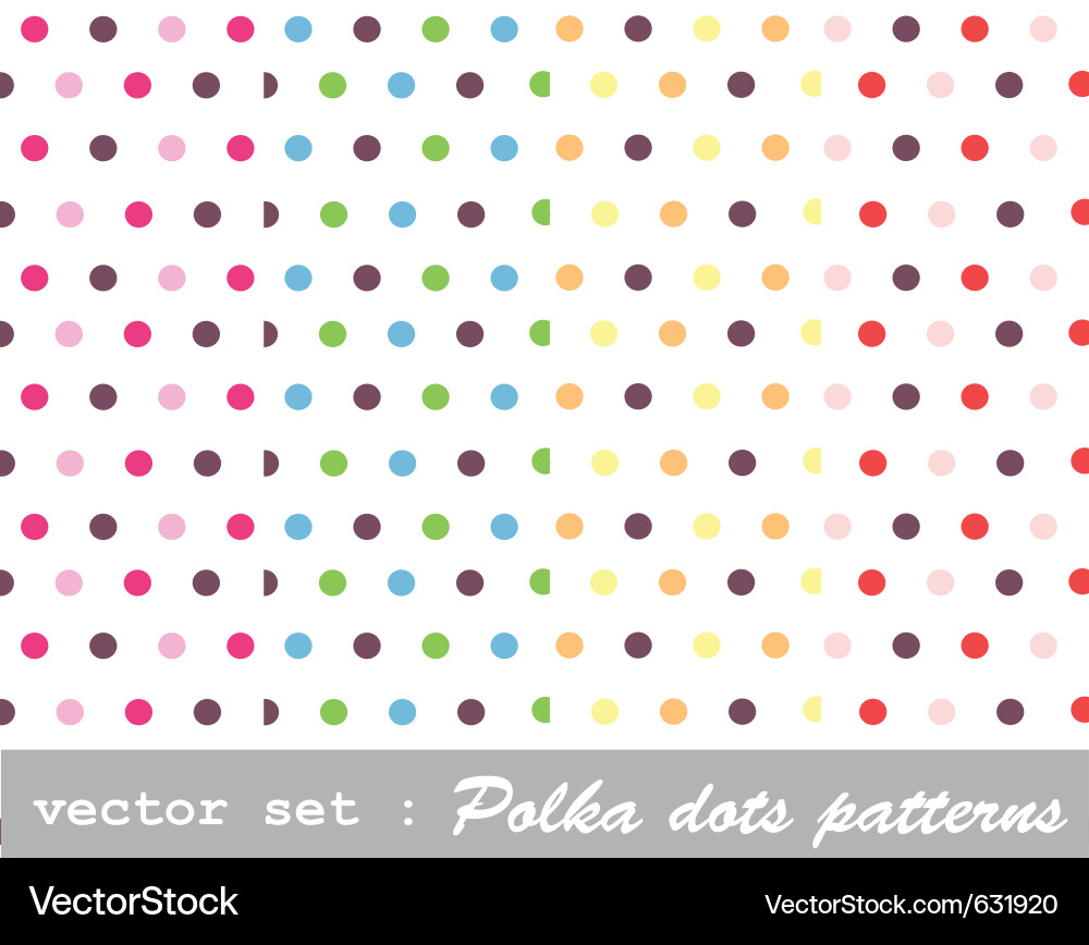 Polka Dot Pattern Vector Image