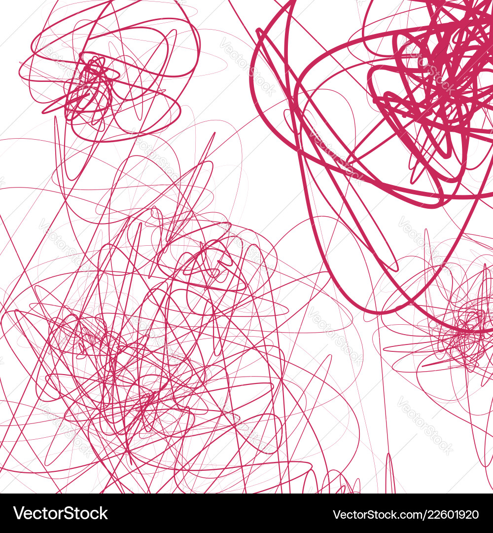 Random sketchy lines abstract monochrome Vector Image