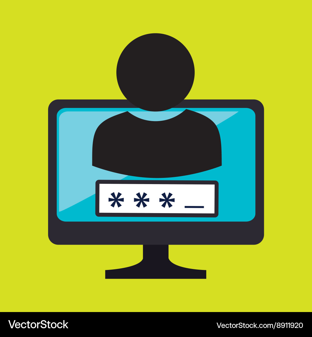 Security password design vector image