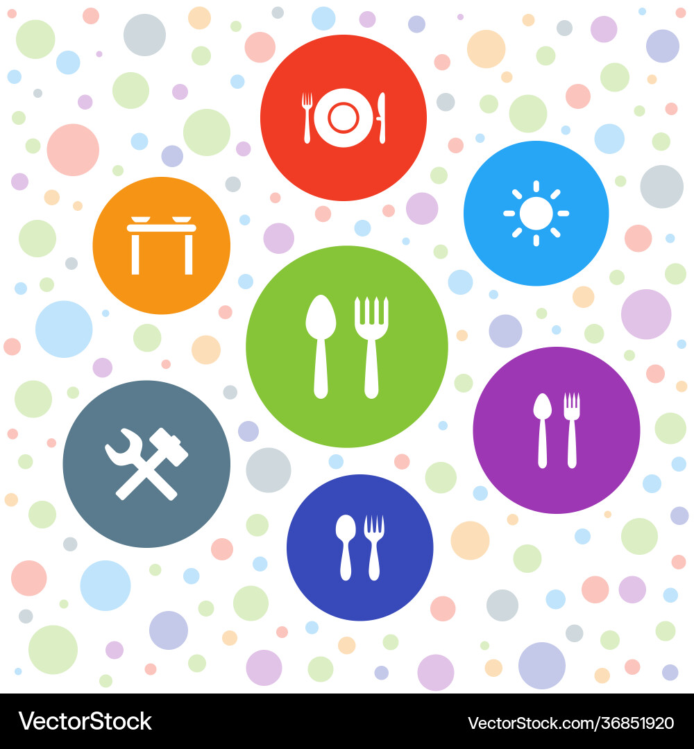 Setting icons Vector Image