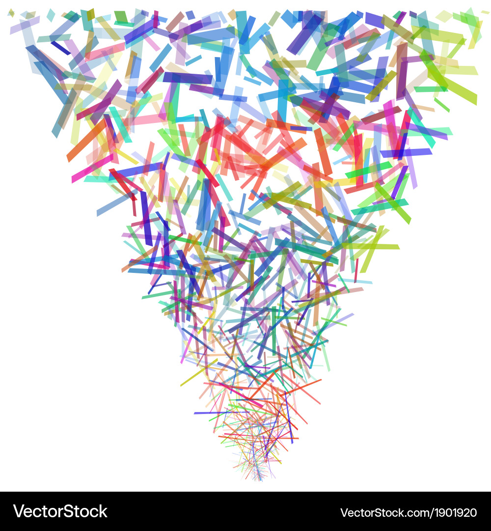 Tornado abstract dots background Vector Image