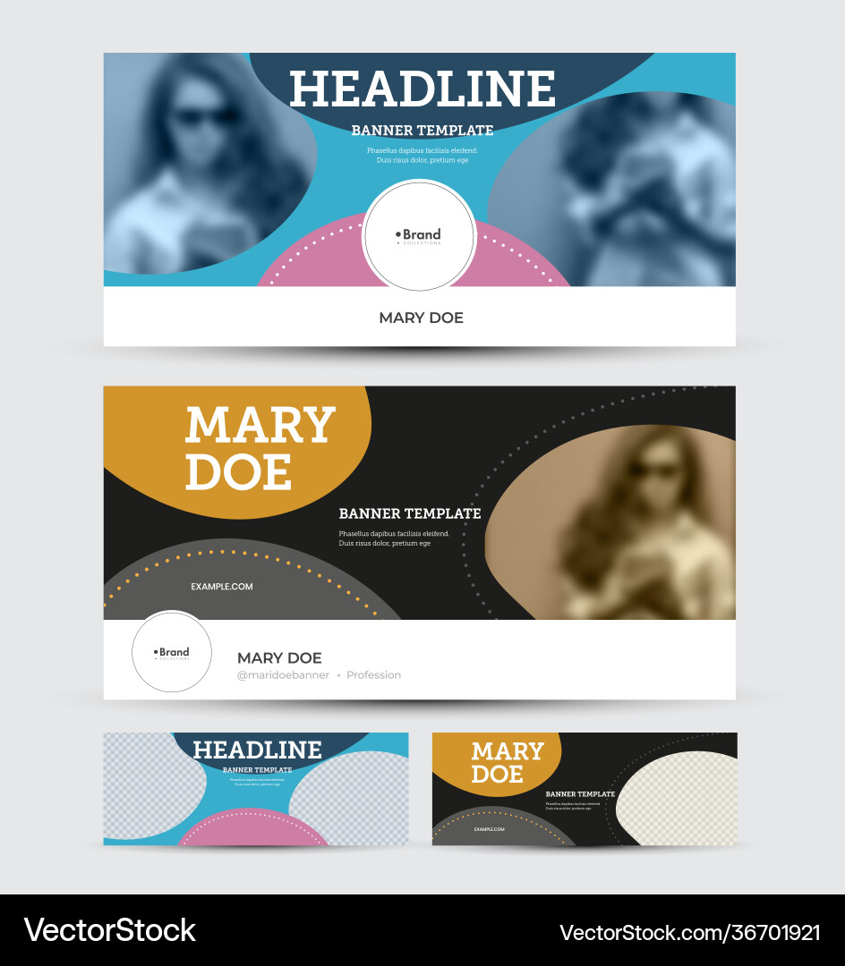 Banner template with abstract pattern place Banner template with abstract pattern place vector image