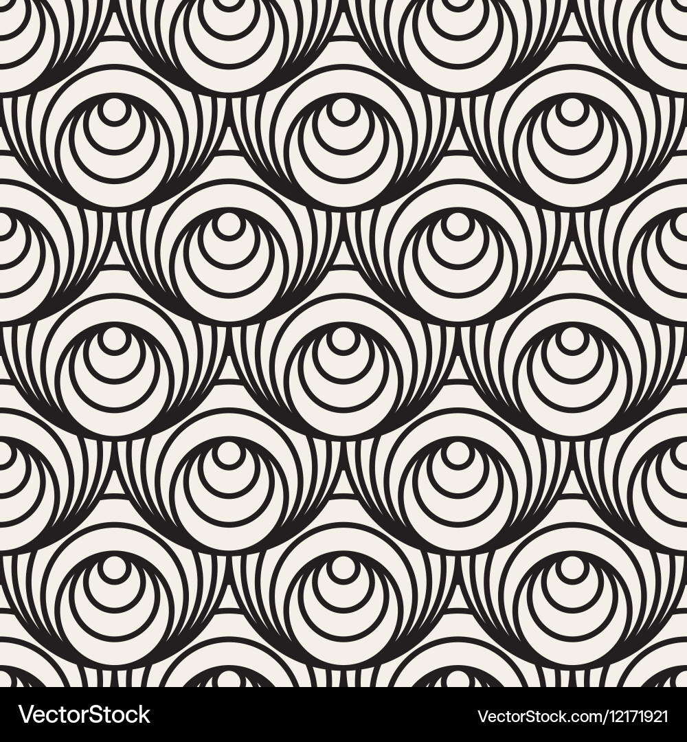 Concentric Circles Pattern vector image