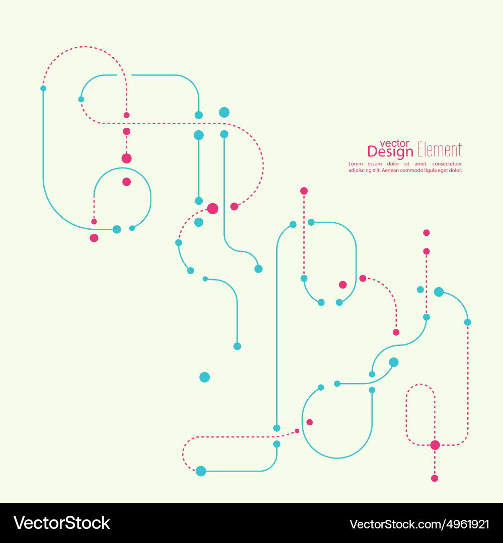 Curved Line Abstract Background vector image