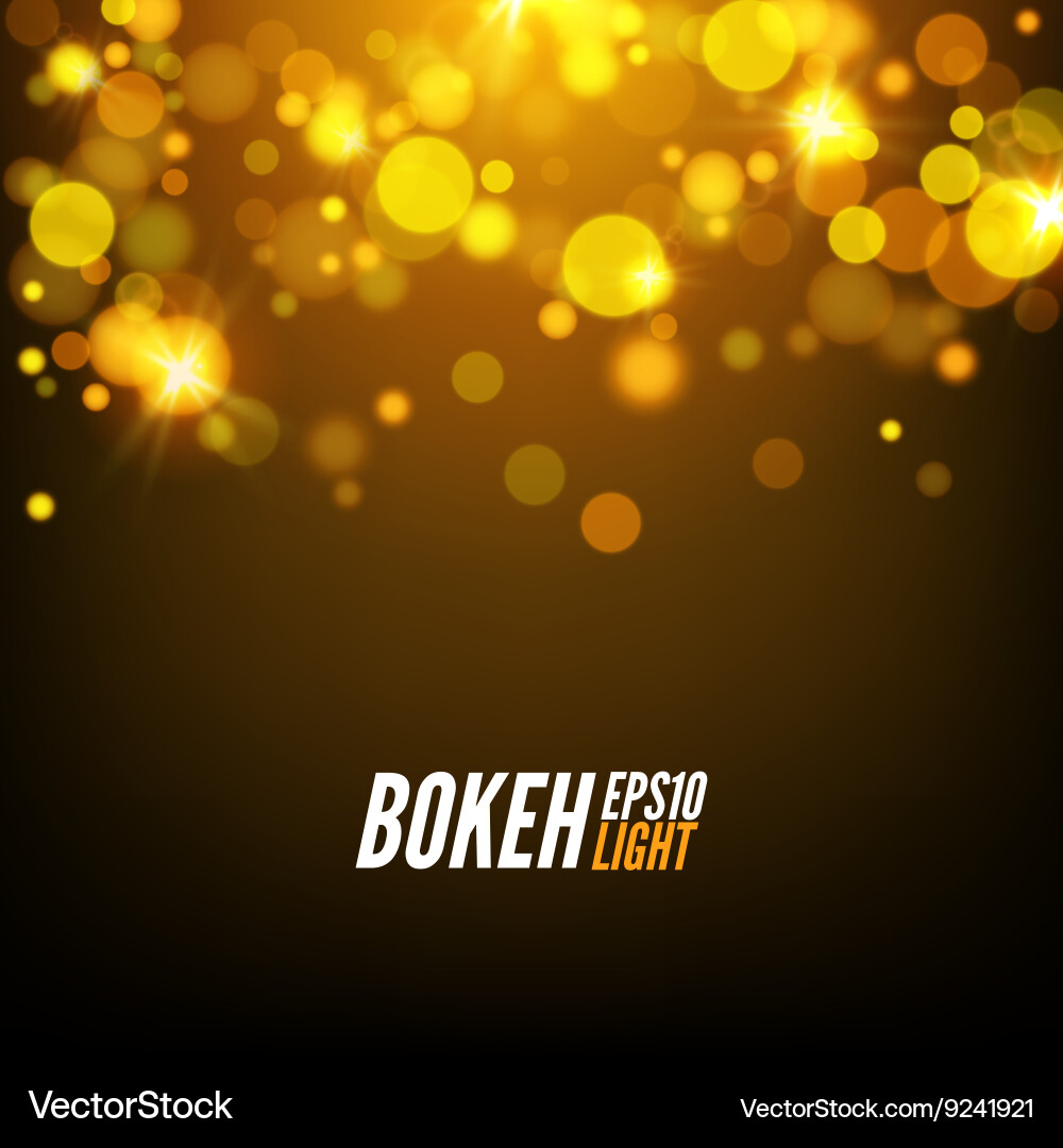 Festive colorful bokeh background lights abstract vector image