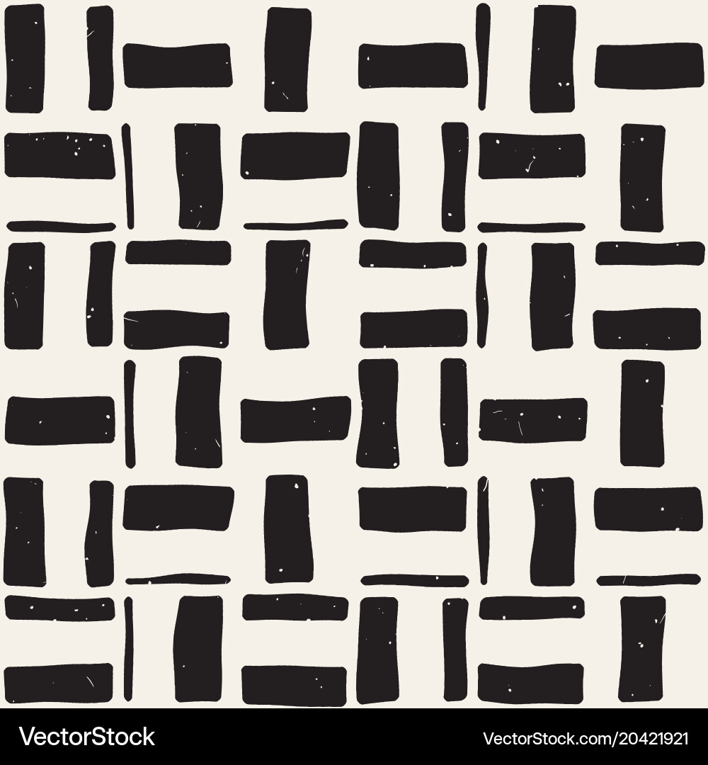 Hand drawn seamless repeating pattern with lines vector image